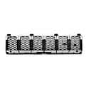 New Standard Replacement Front Grille Center Section, Chrome/Painted Black And Silver