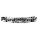 New Standard Replacement Front Upper Grille, LTZ Model, Silver Gray With Chrome Frame