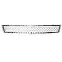 New Standard Replacement Front Lower Grille, Chrome Frame/Platinum Mesh