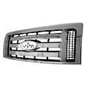 New CAPA Certified Premium Replacement Grille, Chrome Frame And Chrome 3 Horizontal Bars