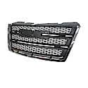 New Standard Replacement Grille, Matte-Black Mesh With Included Chrome Outer Molding