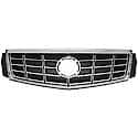 New Standard Replacement Grille, Without Driver Assist, Without Logo, Black And Chrome