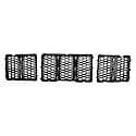 New CAPA Certified NSF Certified Standard Replacement Grille Insert, Matte-Black Honeycomb Style