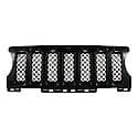 Grille Insert; Matte-Black; Made Of Plastic