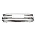 Overlay, 3 Piece, Chrome Plated, Abs Plastic