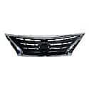 New CAPA Certified Premium Replacement Grille, For Sedan Models, Chrome/Black