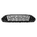 New CAPA Certified Premium Replacement Front Upper Grille, Matte-Dark Gray