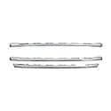 Overlay, Bar Style, 3 Piece, Chrome Plated, Abs Plastic