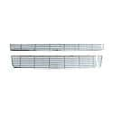 Imposter Grille Overlay - Chrome-Plated ABS - 2 Piece - Billet Bar Style