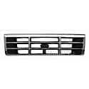 New Premium Replacement Grille, Chrome And Black