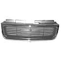 New Standard Replacement Grille, Chrome/Black, SLE/SLT Models, GMC Only