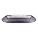 New CAPA Certified Standard Replacement Front Center Grille, Black And Chrome