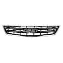 New CAPA Certified Standard Replacement Front Grille, Black With Chrome Frame