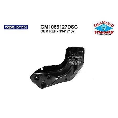 New CAPA Certified Stand Replacement Front Driver Side Inner Bumper Mtg Bracket