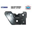 New CAPA Certified Standard Replacement Front Pass Side Inner Bumper Mtg Bracket