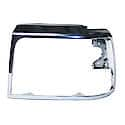 New Premium Replacement Driver Side Head Light Door, Chrome