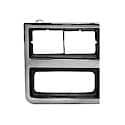 New Standard Replacement Passenger Side Head Light Door, Chrome/Silver