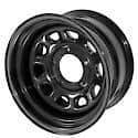 D Window Wheel; 15x10; Black; 5x4.5 Bolt Pattern