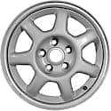 Reconditioned OEM Aluminum Alloy Wheel, 16 X 8, 7 Spokes, 5 Lug, Silver