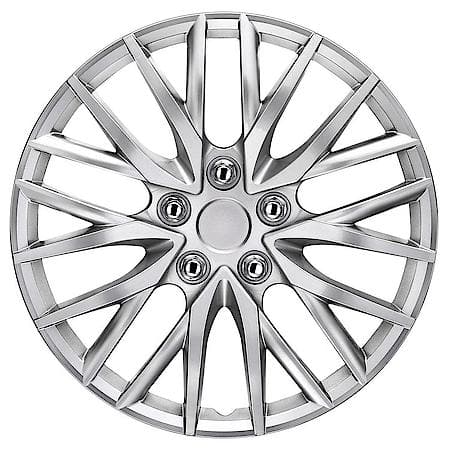 16" Wheel Cover: 10 San Juan, Classic Silver, High Impact Plastic, 4-Pack