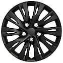 16", 10 Split Spoke, Gloss Black, Plastic, Set Of 4, Standard Leg, Master Carton