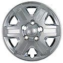 16 Inch, 6 Spoke, Chrome Plated, Plastic, Set Of 4, Bolt On