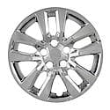 16 Inch, 10 Spoke, Chrome Plated, Plastic, Set Of 4, Bolt On