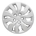 16 Inch, 10 Spoke, Silver, Plastic, Set Of 4, Lug Covers