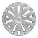 16 Inch, 7 Double Spoke, Silver, Plastic, Set Of 4, Standard Leg