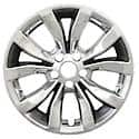 17 Inch, 10 Spokes, Snap-On, Plated, Chrome/ Charcoal, Abs Plastic, Set Of 4