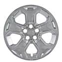 18", 5 Spoke, Chrome Plated, Plastic, Set Of 4, Not Compatible With Steel Wheels