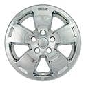 Wheel Cover, Imposter Series, 16 Inch, 5 Flat Indented Spoke, Fits OE Wheel, Chrome Plated ABS, Set Of 4