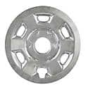 16 Inch, 6 Vent, Chrome Plated, Plastic, Set Of 4, Compatible With Steel Wheels