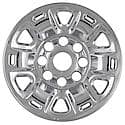 17 Inch, 6 Spokes With Vent, Snap-On, Plated, Chrome, Abs Plastic, Set Of 4