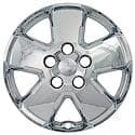 Wheel Cover, Imposter, Fits OE Wheel, 16 Inch, 5 Spoke, Chrome Plated, Plastic, Set Of 4