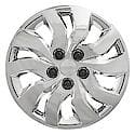 16 Inch, 10 Spoke, Chrome Plated, Plastic, Set Of 4, Lug Covers