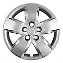 16 Inch, 5 Spoke, Silver, Plastic, Set Of 4, Bolt On