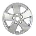 17", 5 Spoke, Chrome Plated, Plastic, Set Of 4, Not Compatible With Steel Wheels