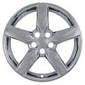 Wheel Cover, Imposter, Fits OE Wheels, 19 Inch, 5 Spoke, Chrome Plated, Plastic, Set Of 4