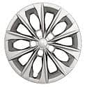 16 Inch, 10 Spoke, Silver, Plastic, Set Of 4, Standard Leg