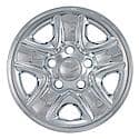 18 Inch, 5 Spokes, Snap-On, Plated, Chrome, Abs Plastic, Set Of 4