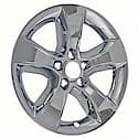 17", 5 Spoke, Chrome, Plastic, Set Of 4, Not Compatible With Steel Wheels