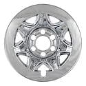 17 Inch, 7 Spokes, Snap-On, Plated, Chrome, Abs Plastic, Set Of 4