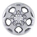 17 Inch, 5 Spoke, Silver, Plastic, Set Of 4, Push On