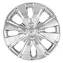 15 Inch, 8 Split Spoke, Chrome Plated, Plastic, Set Of 4, Spring Steel Clip