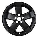 18", 5 Spoke, Gloss Black, Plastic, Set Of 4, Not Compatible With Steel Wheels