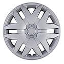 16 Inch, 6 Split Spoke, Silver Color, Plastic, Set Of 4, Spring Steel Clip