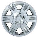 16 Inch, 6 Spoke, Silver, Plastic, Set Of 4, Standard Leg