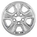 Wheel Cover, Imposter, Fits OE Wheel, 17 Inch, 5 Spoke, Chrome Plated, Plastic, Set Of 4