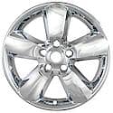 20", 5 Spoke, Chrome Plated, Plastic, Set Of 4, Not Compatible With Steel Wheels